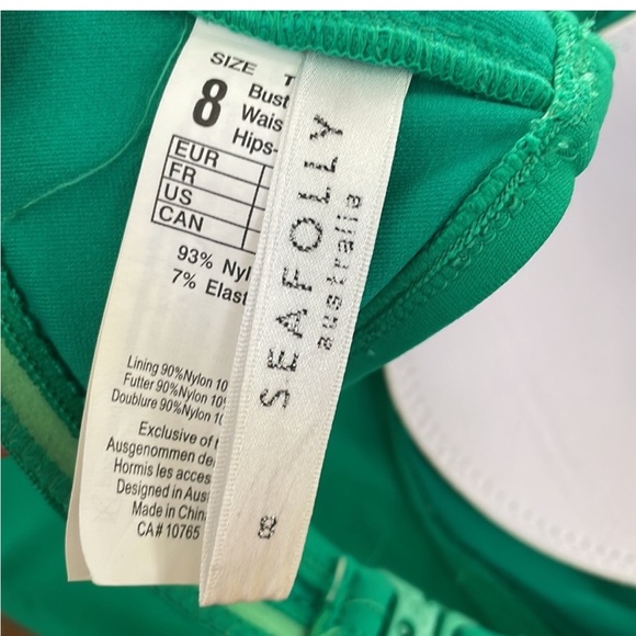 SEAFOLLY Goddess halter bandeau bikini top & twisted bikini bottoms - US4, AUS8 - Picture 4 of 7